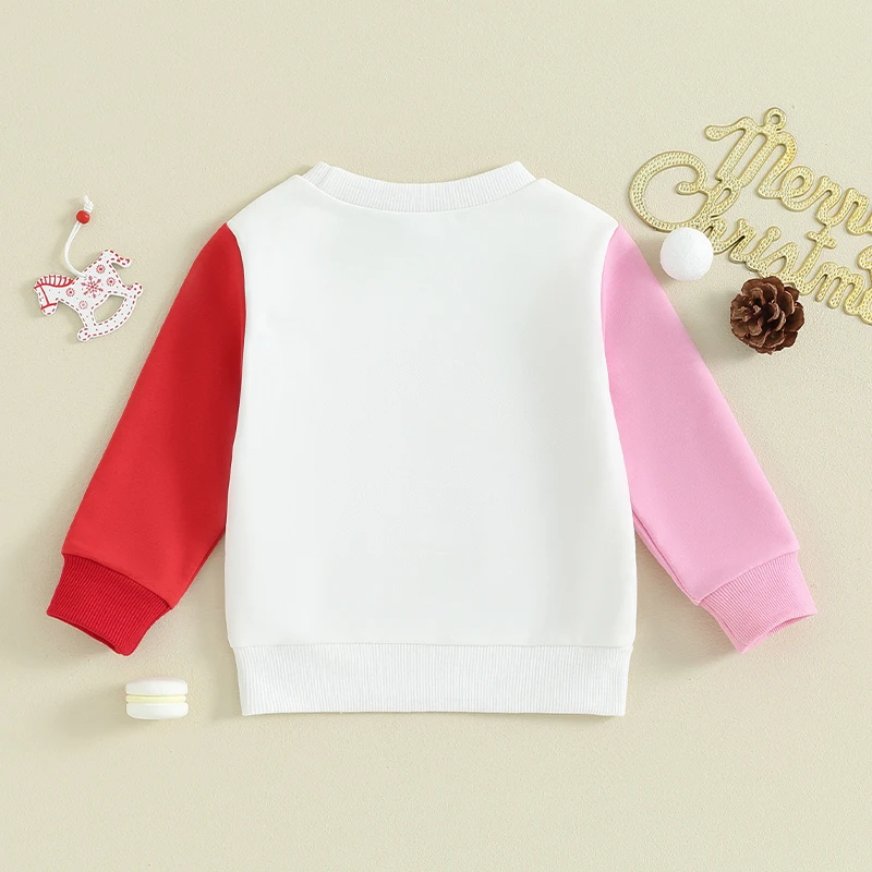 

Infant Holiday Hoodies Vintage Style Crewneck Sweaters Festive Graphic Print Jumpers Kids Xmas Outerwear Cozy Pullovers