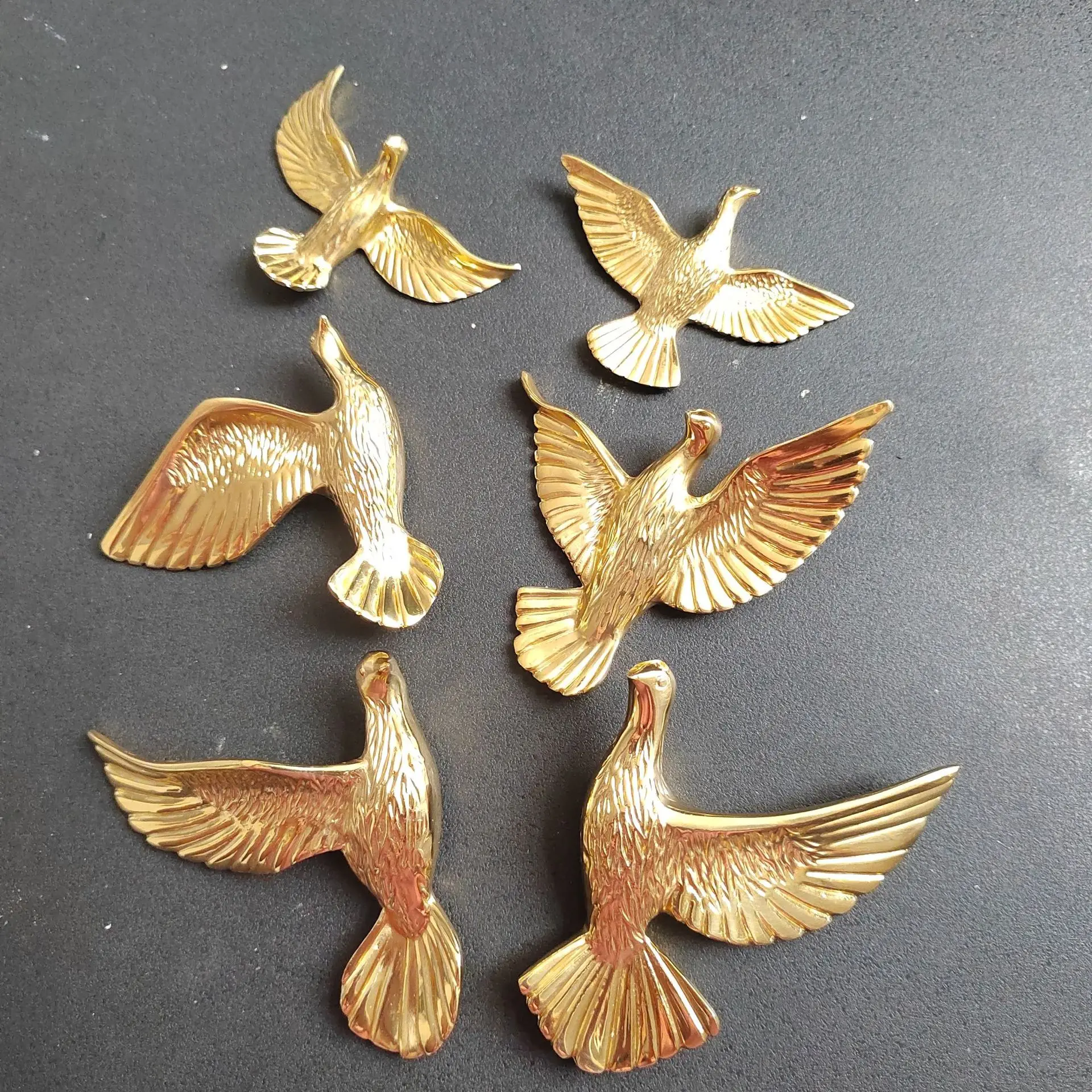 Gold Furniture Handle Drawer Knob Solid Brass Bird Shape Single Large Handles for Cabinet Door Cupboard Wardrobe Pulls