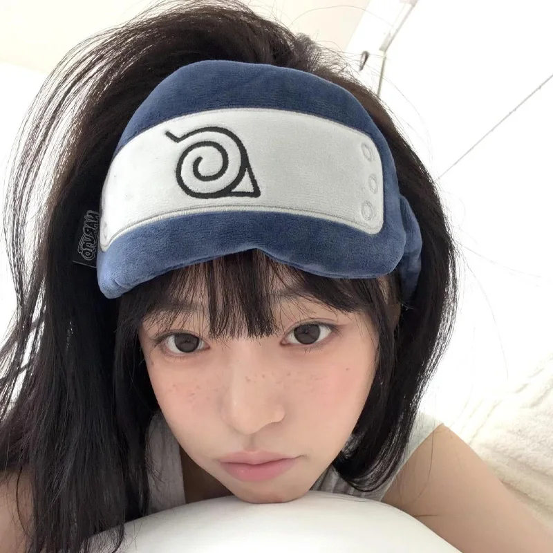 Naruto Schlafmaske, Augenklappe für Damen und Herren, Anime CosPlay-Requisiten, weiche, tragbare Augenbinde, Reise-Augenklappe, Geburtstagsgeschenk – Detail 5