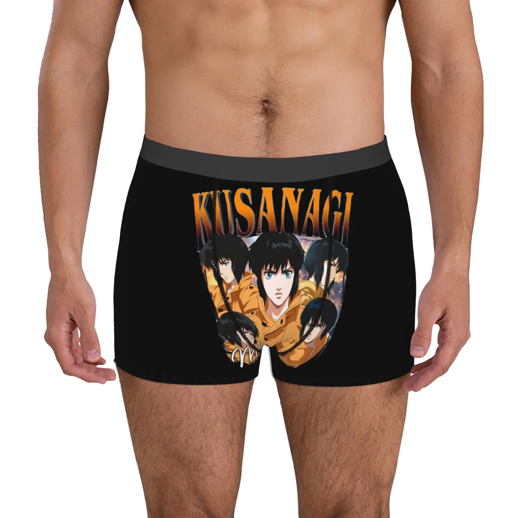Comics Ghost In The Shell  Boxers Shorts Mens Anime  Briefs Underwear Funny Underpants