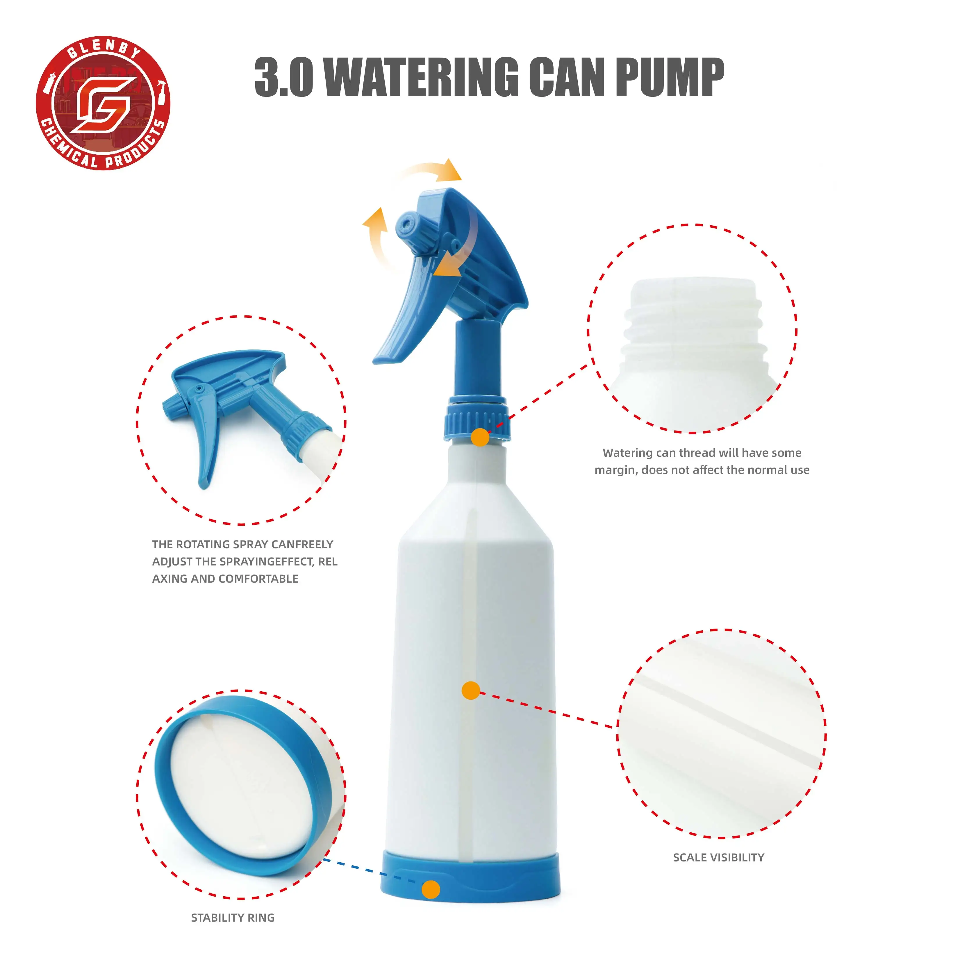 770ml Car Washing Sprayer Spray Wax Hand Pressure Spray Bottle New Acid Alkali Resistant Film Atomization Spray Bottles