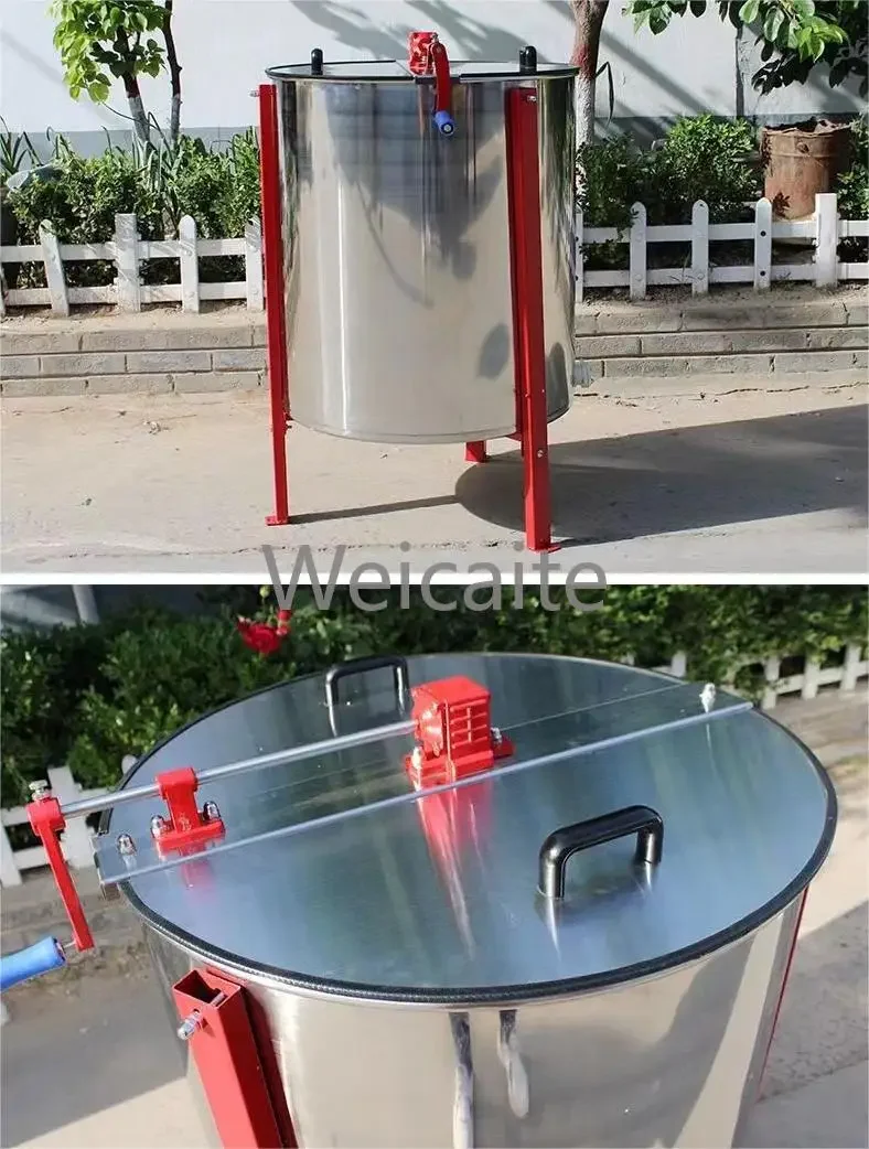 Electric Honey Extractor With Auto Turnover For Honey Processing And Mixing 2024 New High Quality 4 6 8 Tier Stainless Steel