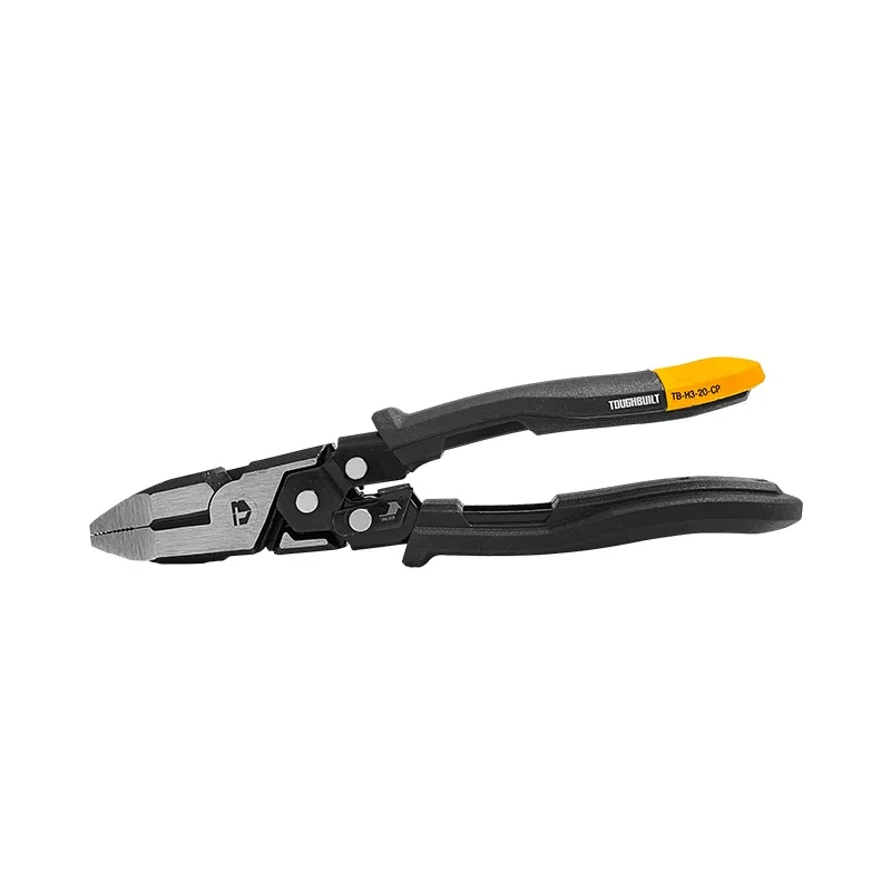 ToughBuilt TB-H3-20-CP 8-inch Effort-Saving Wire Cutters with Reset Spring Hand Tools Accessories