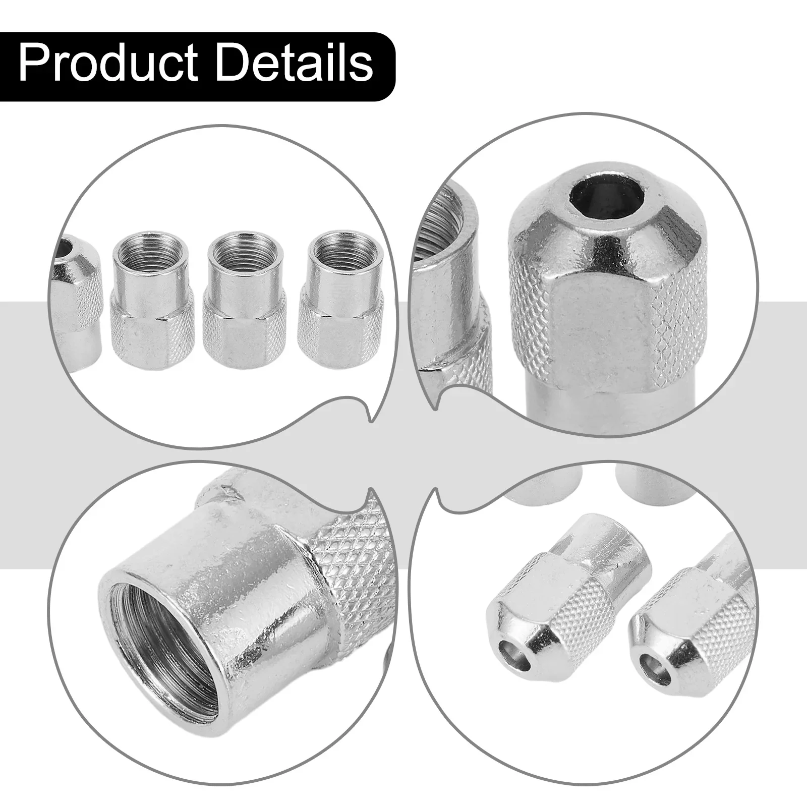 

5pcs Chuck Nut Kit M8x0.75mm Small Drill Chuck Nut Electric Grinder Drill Chuck Adapter Rotary Tools Accessories