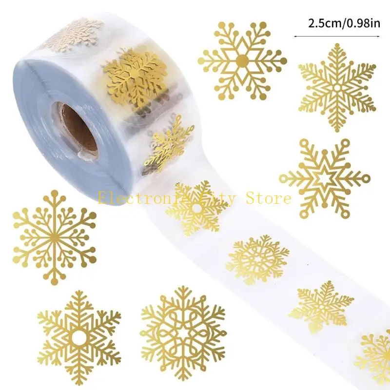Rótulo Clear Scrapbooking Sticker Gift Snowflake para Card Box Box Craft Decoration Hu8D