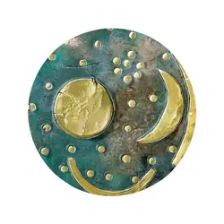 Nebra sky disk, Bronze Age - 3.5 Brooch Cartoon Creative Clothes Jewelry Women Button Gift Hat Cute Badge Lapel Pin