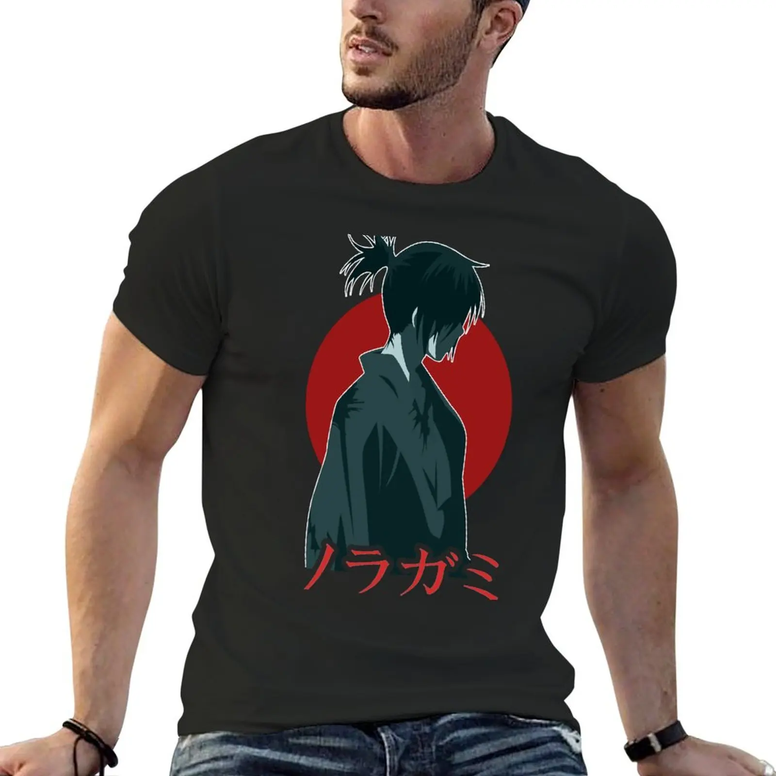 

Graphic Japanese Action Manga Ainme Noragami Yato Awesome Design T-Shirt man t shirt summer clothes tee shirts for men