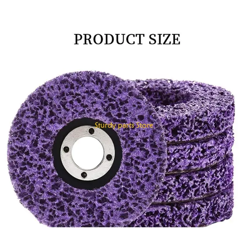 

97QC Heavy Duty Grinding 125 mm 5 Inch Round Buffing Pads for Car Paint Metal Grinding Polishing Sanding
