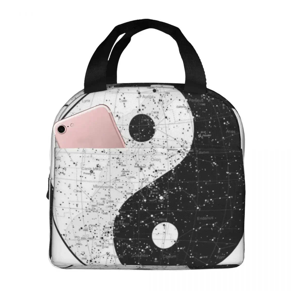 Yin Yang Sky Map Thermal Insulated Lunch Bags Meal Container Food Bag Large Tote Lunch Box School Teacher