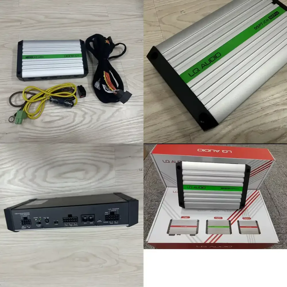 LQ F960 Pro DSP Power Amplifier for and 6 1 Channel Output 650W RMS Plug and Play Car Audio Class D