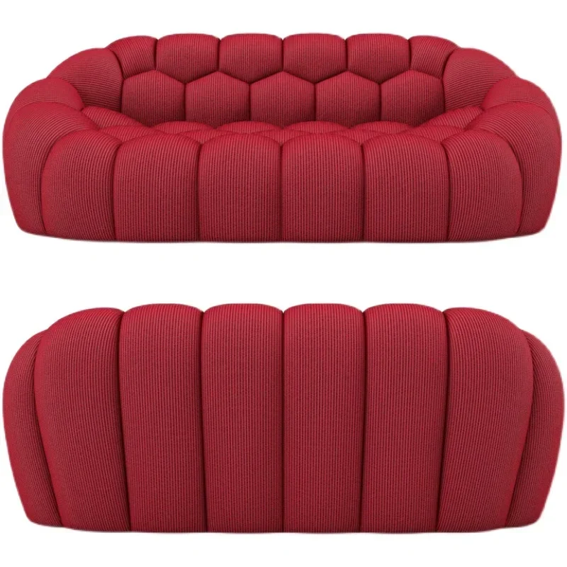

Modern Creative Honeycomb Design Bubble Pumpkin Shape Sofa Fashion Lobby Sales Office Lazy Leisure Sofa