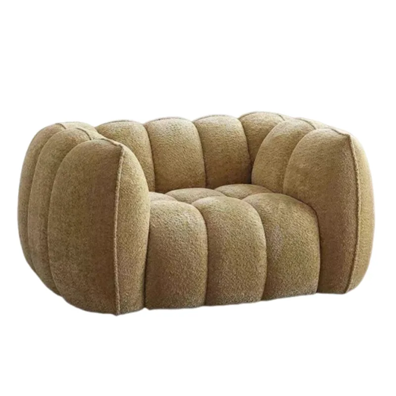 

Compressed pumpkin sofa full sponge high density hotel beauty salon rest area cross-border vacuum compressed box sofa