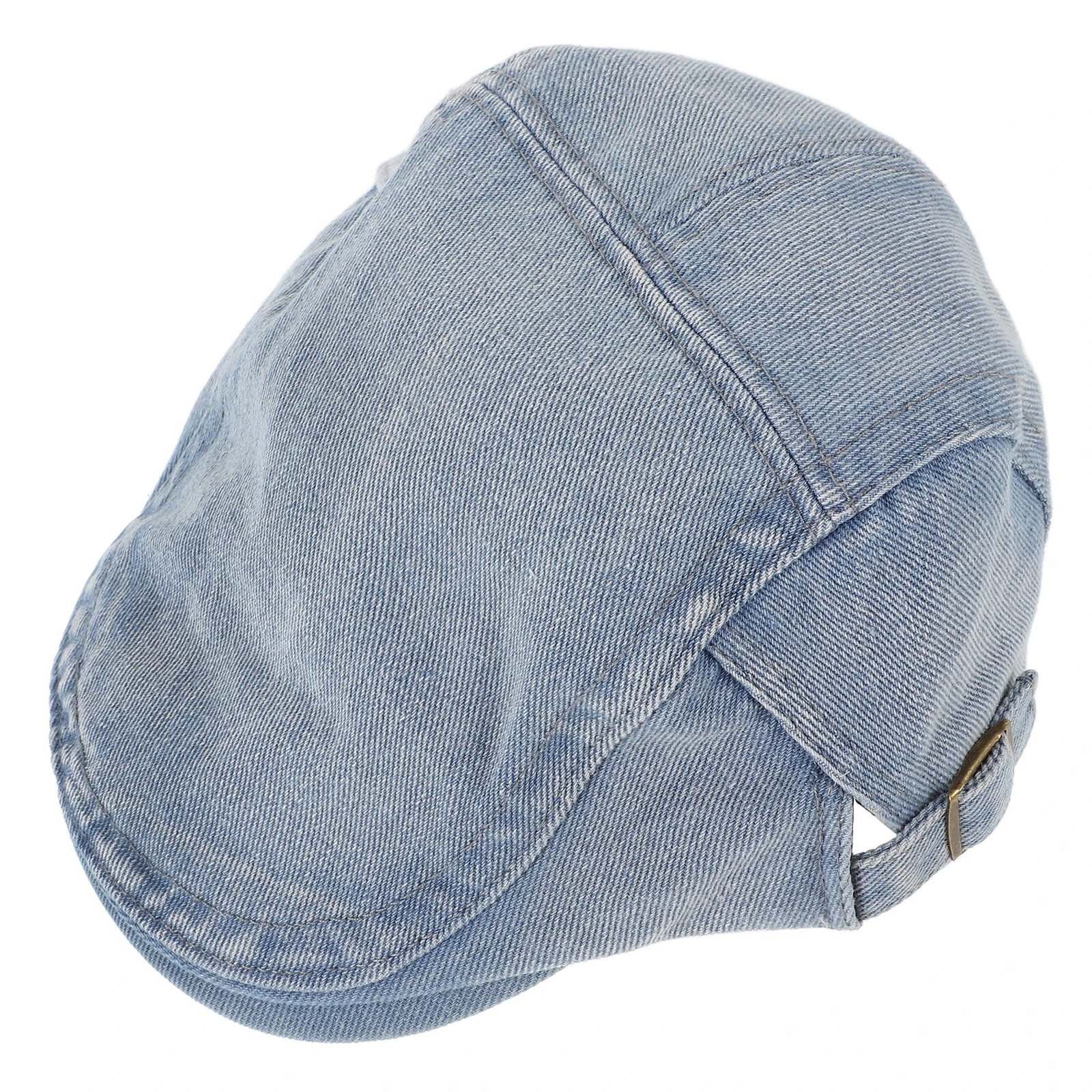 

Stylish Denim Washed Vintage Fashionable Women Retro Casual Hat Small Face Design Lightweight Cotton Beret Cap For Party Daily