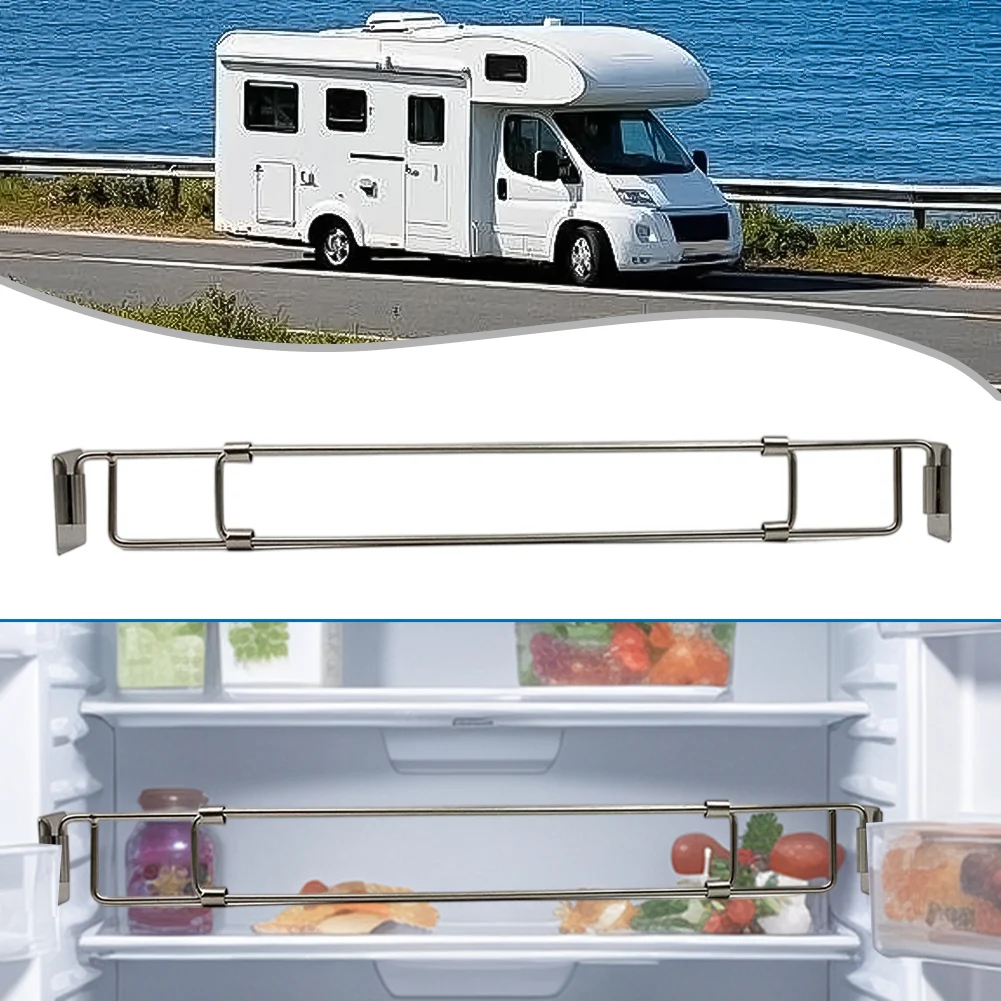 

RV Refrigerator Bar Stainless Steel Adjustable Fridge Tension Rod Holds Food Drinks In Place,Tension-Style 35.5-65CM Kitchen Kit