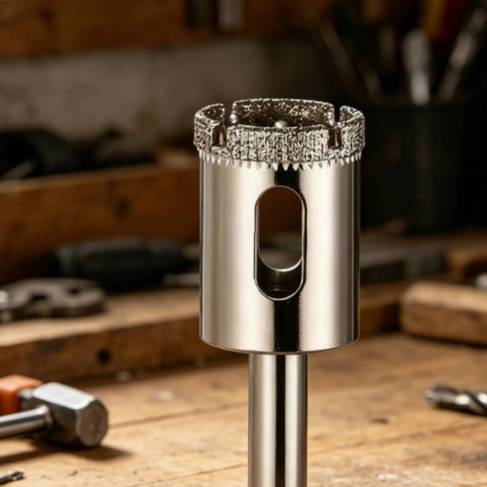 Glass Hole Opener Metal Shank Ceramic Hole Cutter Abrasive Drill Bit Clean and Accurate Holes Stone Drill Bit Use with Water