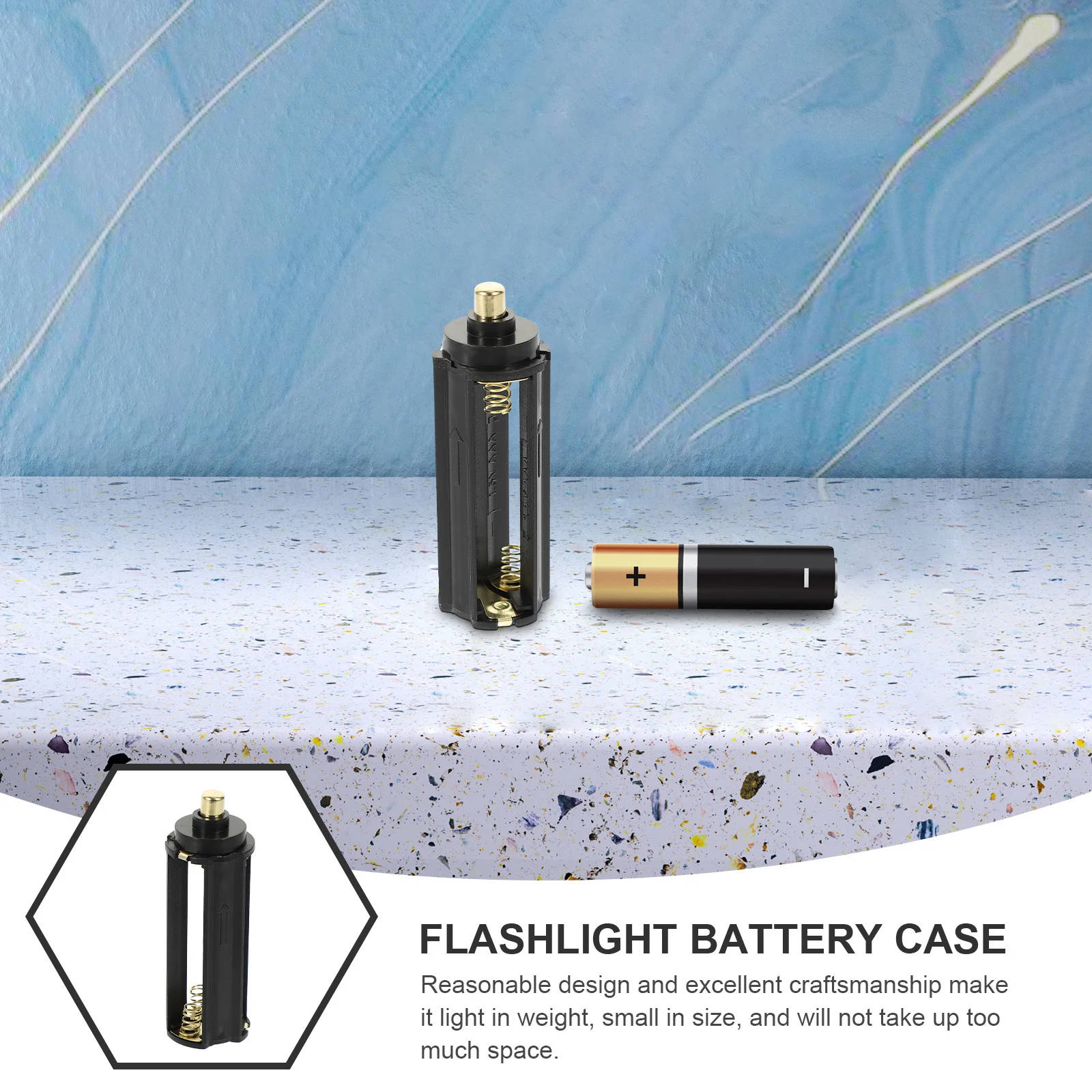 

5Pcs Holder Case Plastic Compact 3 Aaa Storage Organizer Box for Flashlight Camping Travel Holder