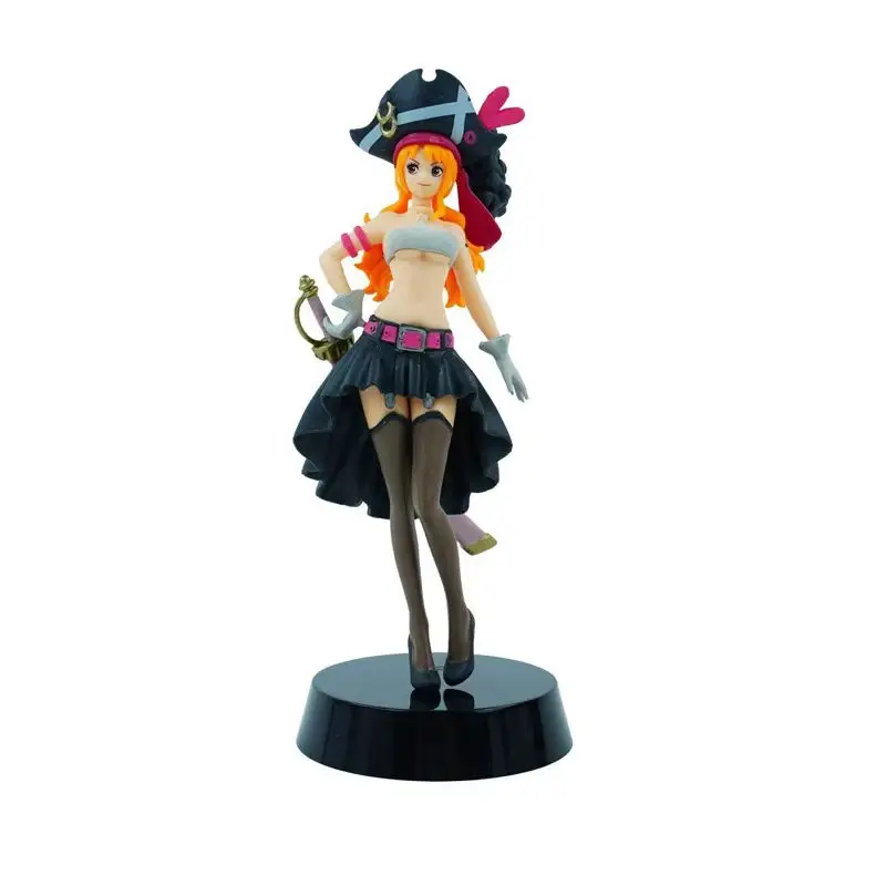 Figurine d'anime en PVC One Piece Nami, robe noire, modèle de statue, jouet environnant, collection de bureau, souvenirs décoratifs, cadeau de festival