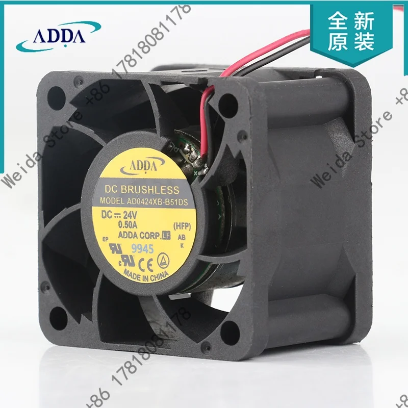 Original and genuine ADDA 24V 0.50A 4028AD0424XB-B51DS 4-inch large air volume fan in stock