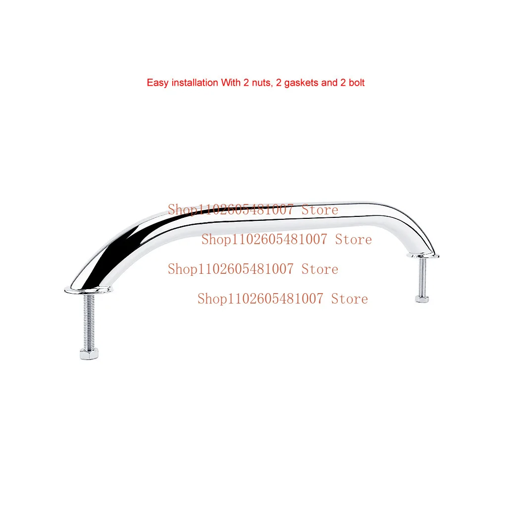 Marine Grade Door Handrail Grip, SS 316 Grab Bar, Handle with Bolt, Boat Hatch, Yacht, Marine, Bathroom Hardware