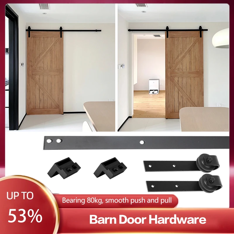 Barn Door Hanging Rail Ceiling Sliding Door Rail Cabinet Barn Door Slide Rail Sliding Door Hanging Wheel Kitchen Rail Hardware