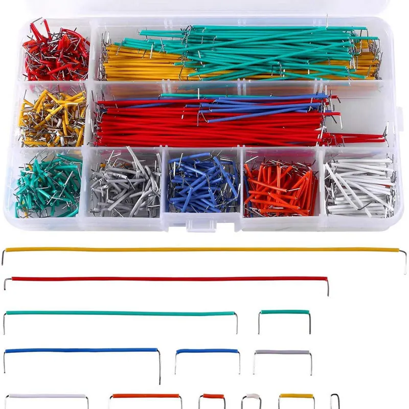 Boxed with 14 Different Lengths, 140 High-Quality Jumpers, Bread Board Wires, Bread Board Special Wires, Bread Board Jumpers