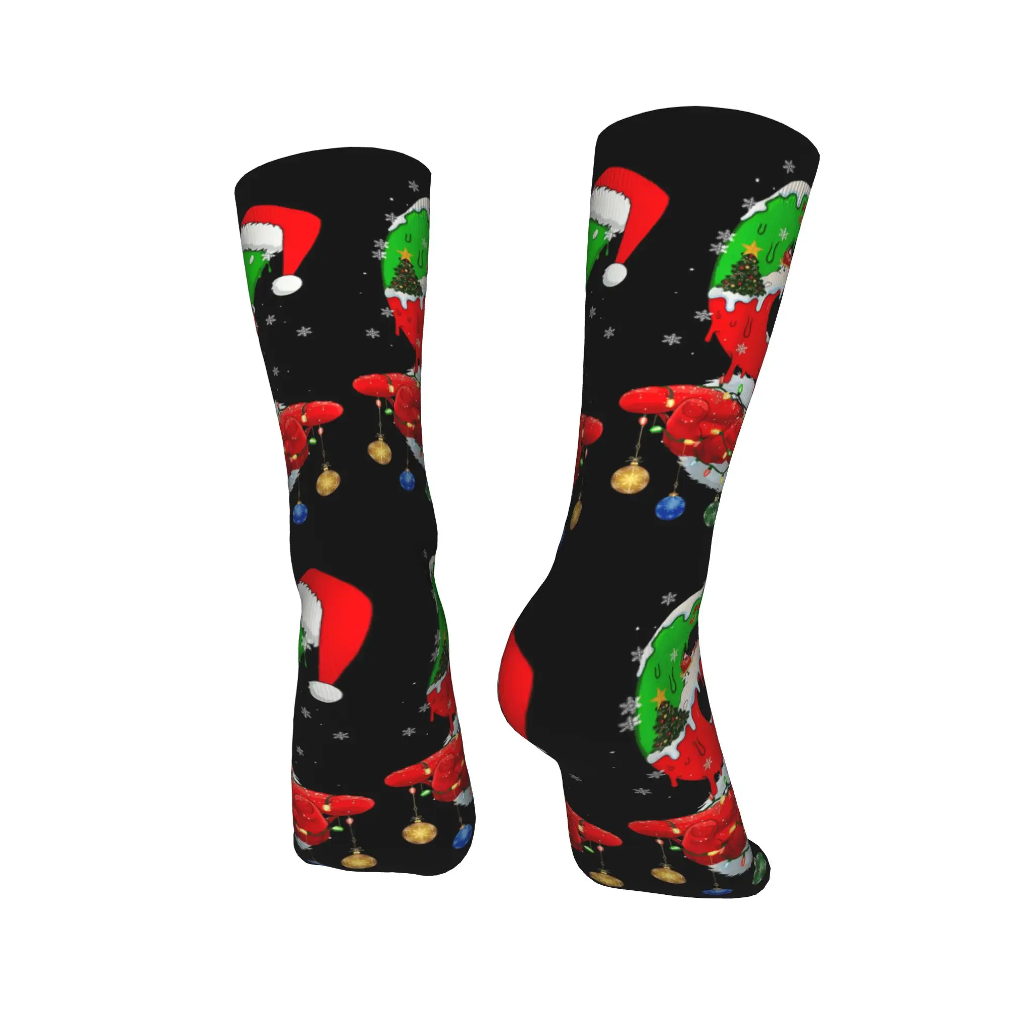 مضحك ستة سبعة 67 ميمي 6 7 عيد الميلاد سانتا اليد الجوارب جوارب أنيقة الخريف عدم الانزلاق الرجال الجوارب لينة تنفس الجوارب