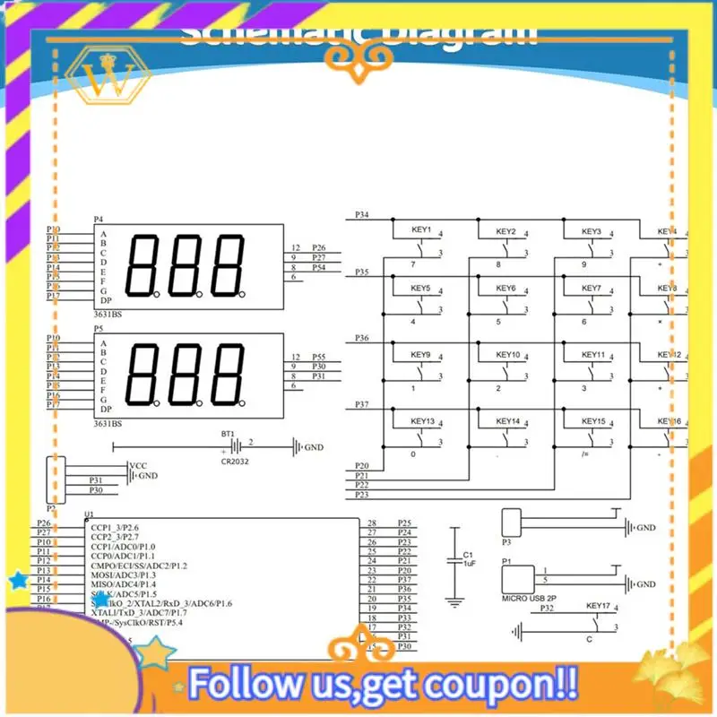 أحدث مجموعة ممارسة اللحام، مجموعة آلات حاسبة ذاتية الصنع مكونة من 6 أرقام USB/بطارية تعمل بالطاقة المكتبية مجموعة مشروع لحام الحاسبة #4
