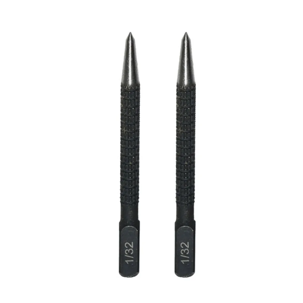 Punzone centrale in acciaio legato 1/32 2/32 3/32 4/32 pollici di diametro del punto strumento di perforazione per marcatura del legno in metallo per legno in acciaio legato