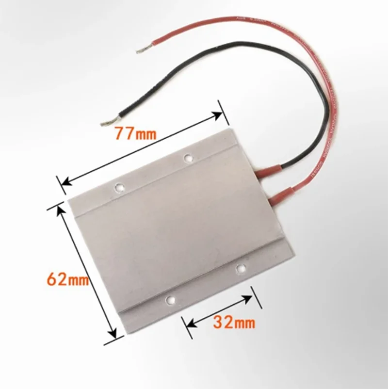 Calefator Bonde Cerâmico do ar Líquido Temperatura Constante Placa do Aquecimento do Ptc 12v 24v 110v 220v 60c 70c 80c 100c 250c 77x62x6 mm 1pc c