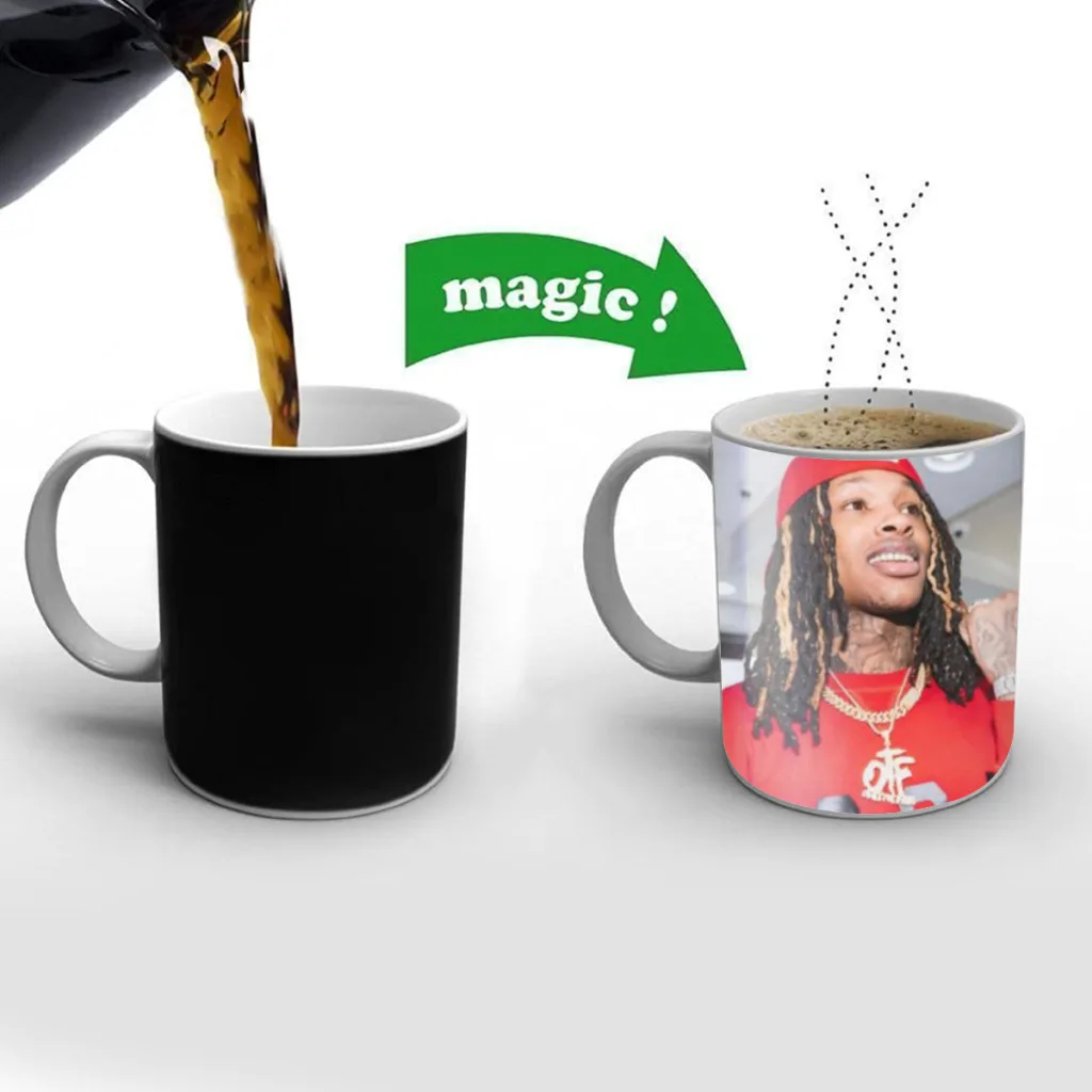 

Rapper King V-Von One Piece Coffee Mugs And Mug Creative Color Change Tea Cup Ceramic Milk Cups Novelty Gifts