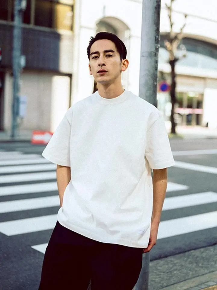Citydive280 Heavyweight Pure Cotton Vintage  Color Loose Fit Short Sleeve Breathable Hardwearing T-Shirt Citywalk Date C...