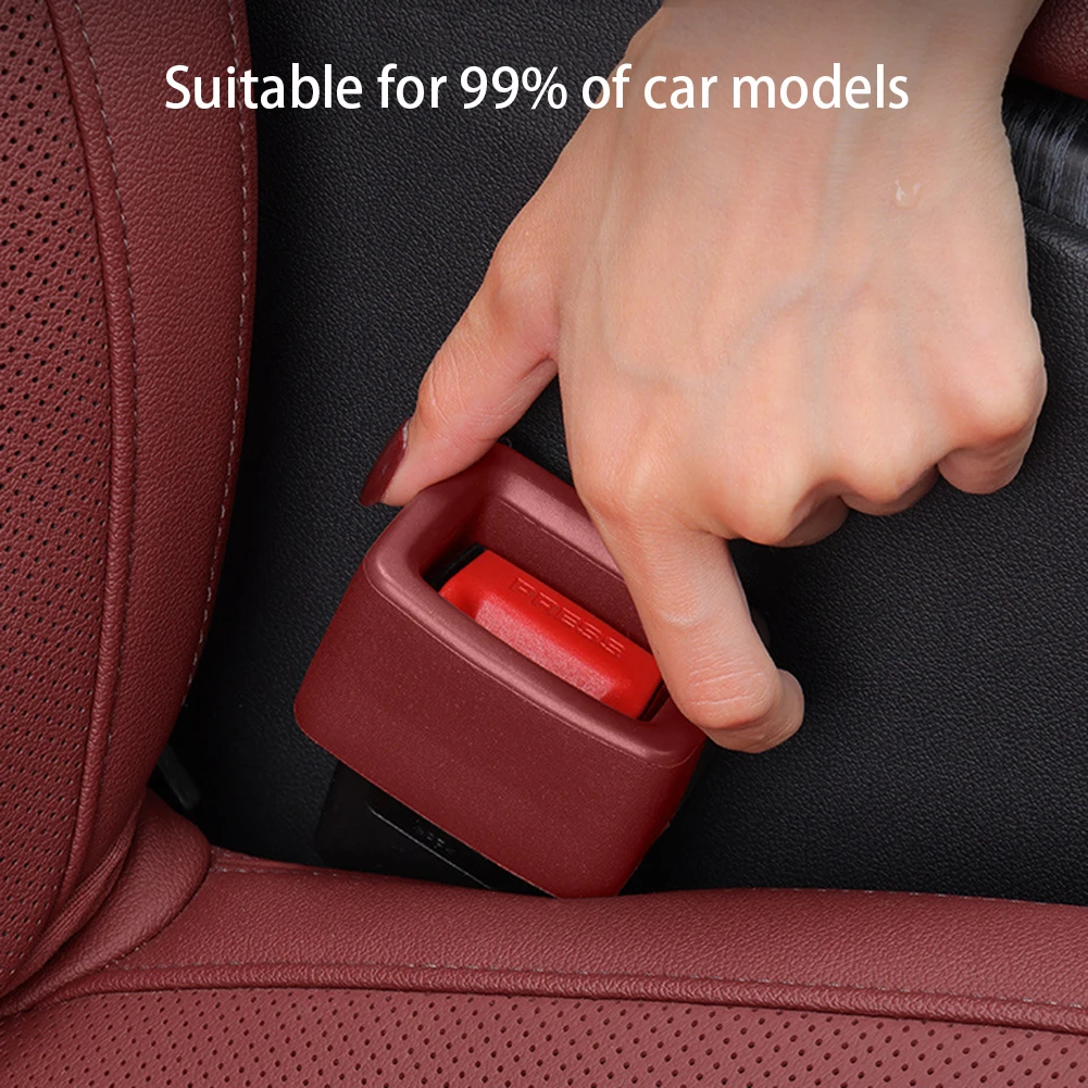 Car Seat Belt Socket Protector Protection Seat Belt Fixed Buckle Upright Device Card Slot Bracket Auto Interior Parts - view 3