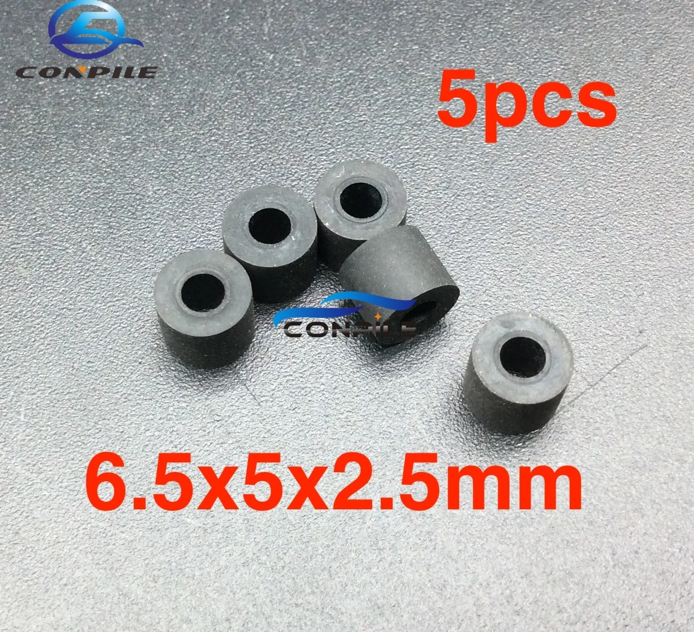 

5pcs 6.5*5*2.5mm wheel shock absorber press belt pulley deck audio pressure recorder cassette pinch roller tape Card Stereo