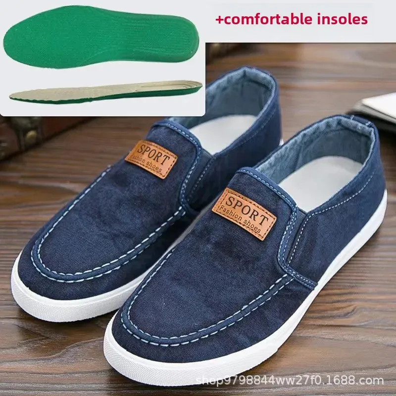 Versatile Men's Canvas Shoes 2024 Autumn Casual Breathable Non-slip Sports Shoes With Sole Pad New Arrival From China