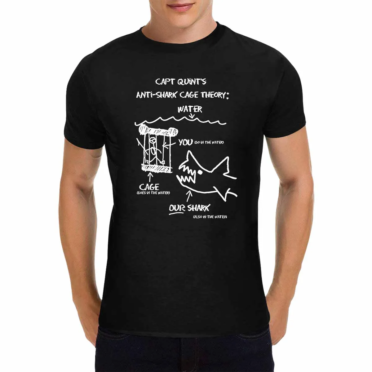 

Men's T-Shirt - Black Message Streetwear Tee, 100% Cotton Regular Fit Short Sleeve Round Neck Casual Top for Adults, All-Season
