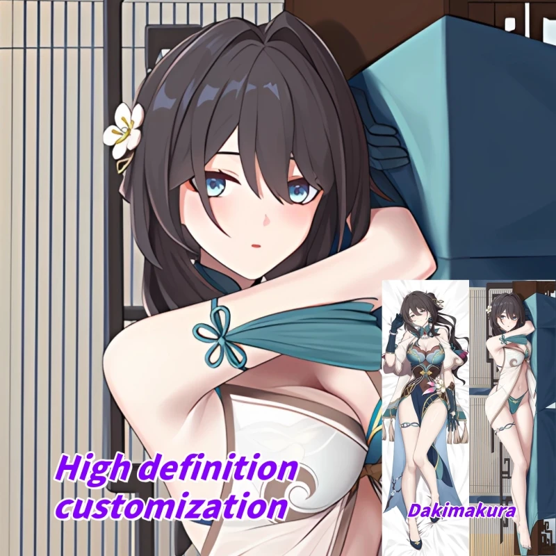 

Dakimakura Anime Honkai: Star Rail Ruan Mei Double-sided Print Life-size Body Pillow Cover Bedding Gifts