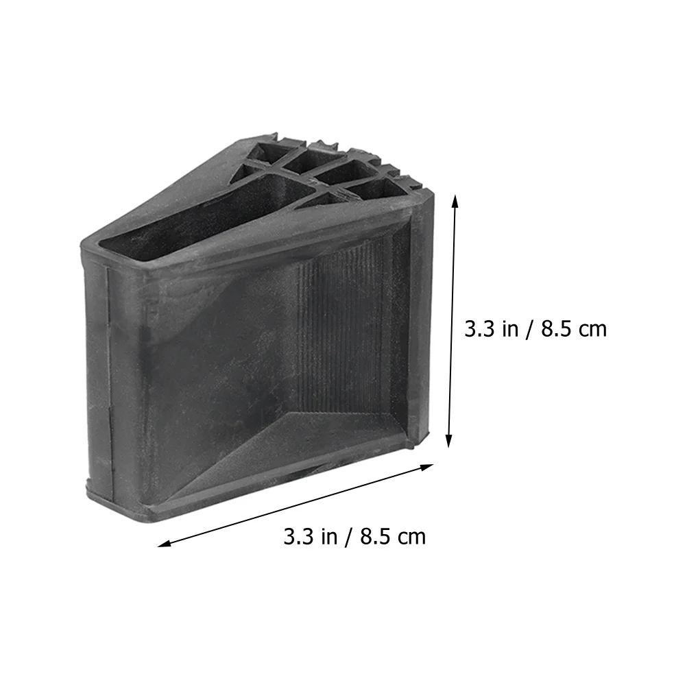 

6 Pcs Non Slip Foot Pads Ladder Rubber Levelers Black Bunk Bed Steps Wear Resistant Long Use Fine Workmanship Efficient Sturdy