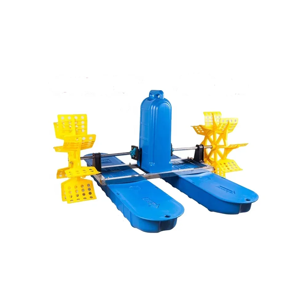 WEDO 750W 1HP Single phase plastic Two impeller waterwheel aerators  for Aquaculture