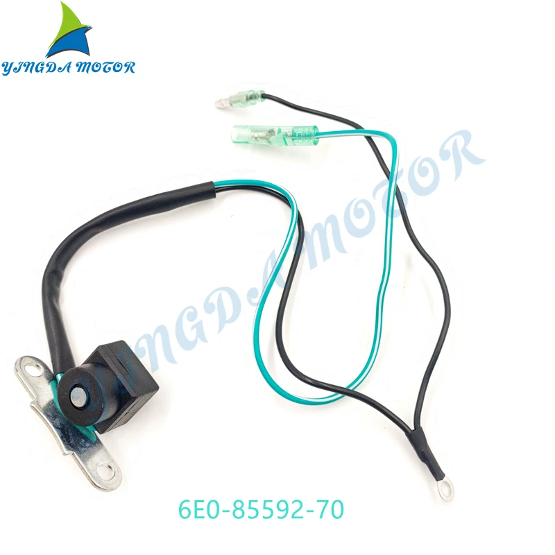 Boat Engine Pulser Coil 6E0-85592-70 6L5-85592-M0 and 6E0-85595-70 6L5-85595-M0 for Yamaha Outboard Motor 3HP 4HP 5HP 2-Stroke