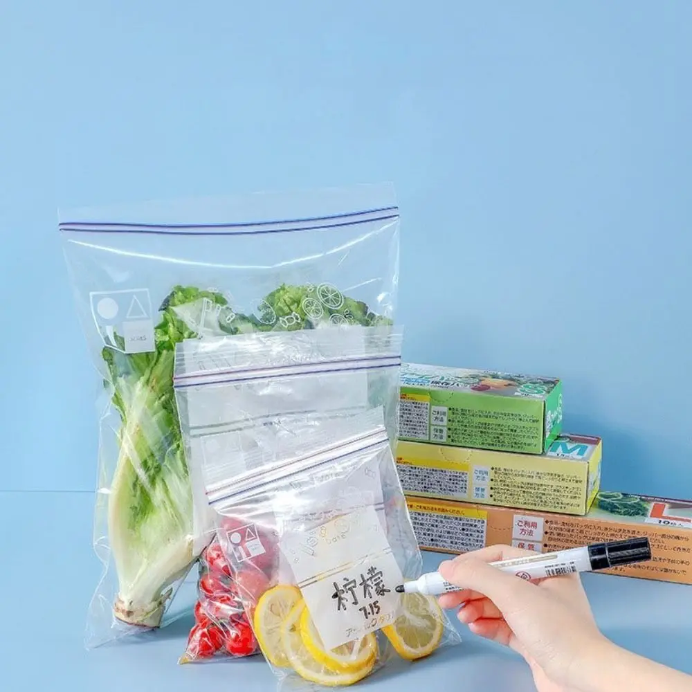 Sealed Bag Fresh-keeping Food Ziplock Bag Household Plastic Bag Thickened Refrigerator Storage and Freezing Packaging Bag