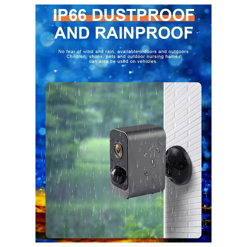 

Новый умный аккумулятор TUya, водонепроницаемое беспроводное Wi-Fi наблюдение, инфракрасное ночное видение, наружное домашнее беспроводное PIR-наблюдение