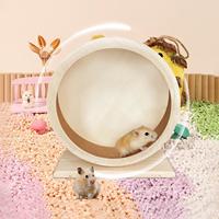 Hamster Wheel Quiet Running Dwarf Hamster Wheel Wooden Spinner Small Animal Toys Exercise Accessories Pet Supplies For Gerbil