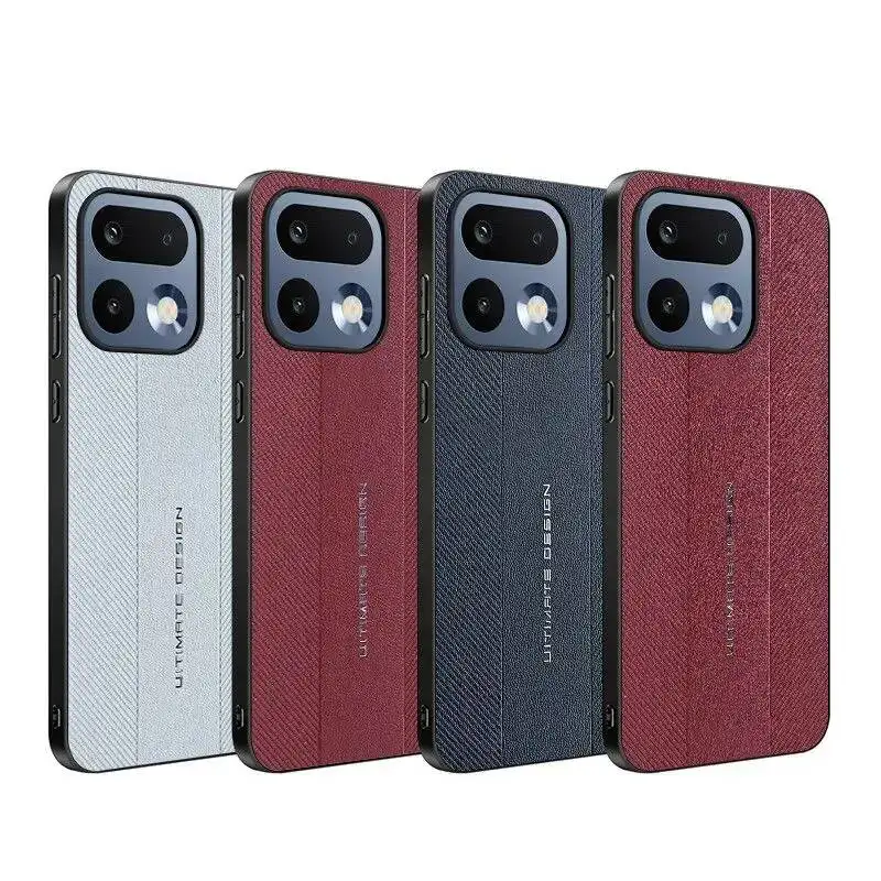 

Чехол для Realme 16 Pro Plus, новый роскошный кожаный чехол с защитой объектива, приятный для кожи, с защитой от отпечатков пальцев, противоударный бампер, чехол-футляр