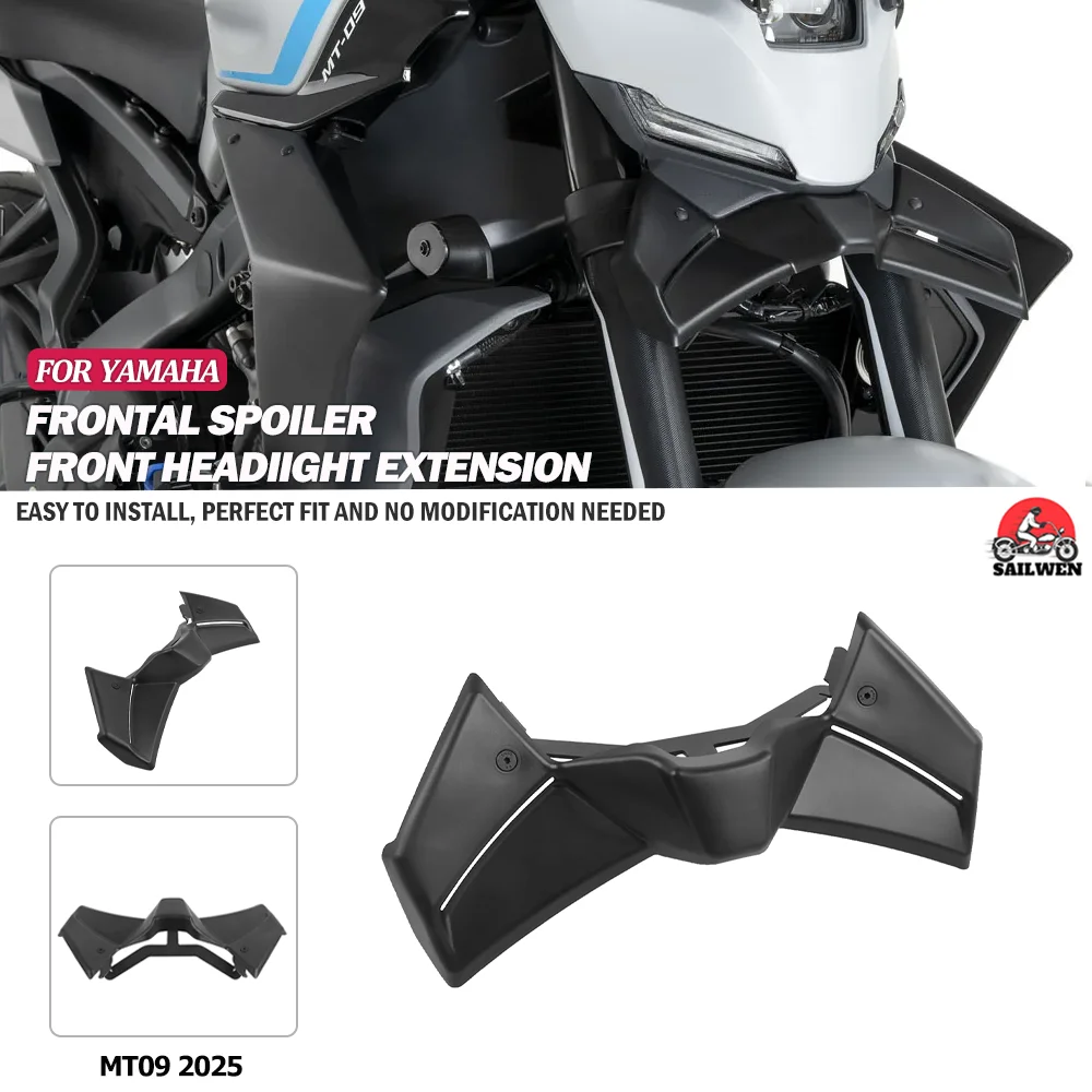 

MT09 2025 Motorcycle Front Spoiler Downforce Naked Frontal Fairing Winglet Aerodynamic Wing Fit For Yamaha MT-09 MT 09 mt09 2025