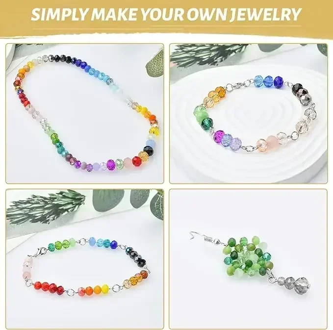 50pcs 4*6mm Rondell Austria Faceted Crystal Beads