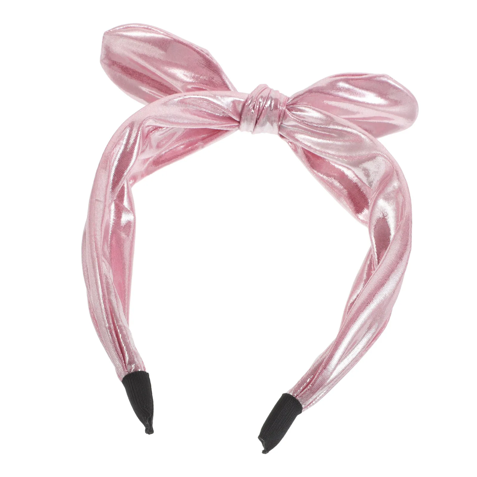 

Glitter Bow Headbands Wide Metallic Knotted Hairband Shiny Fashion Accessory for Women Daily Wear Festival Party Birthday