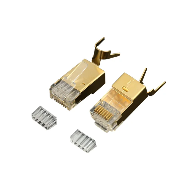 1000 EXW High Quality Cat7 RJ45 Connector Plug Shielded & Tail 7 Pin Connector Male Female Universal Plug Connector