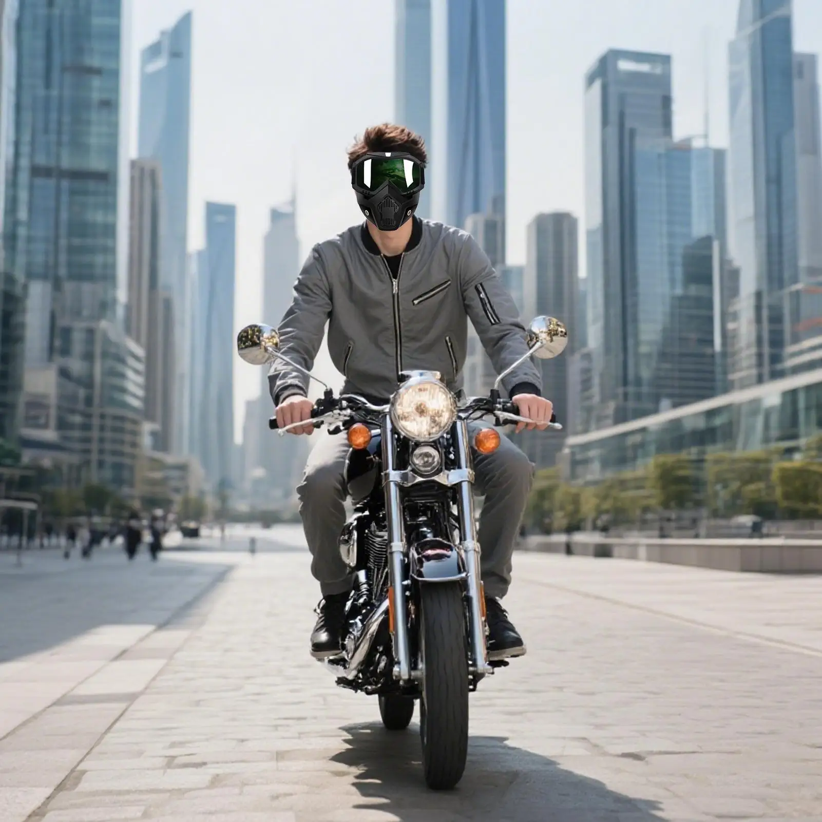 

Riding Goggles Protective Full Face Motocross Goggles Vintage Motocross Eyewear Dustproof Anti-Fog Welding Glasses For Outdoor