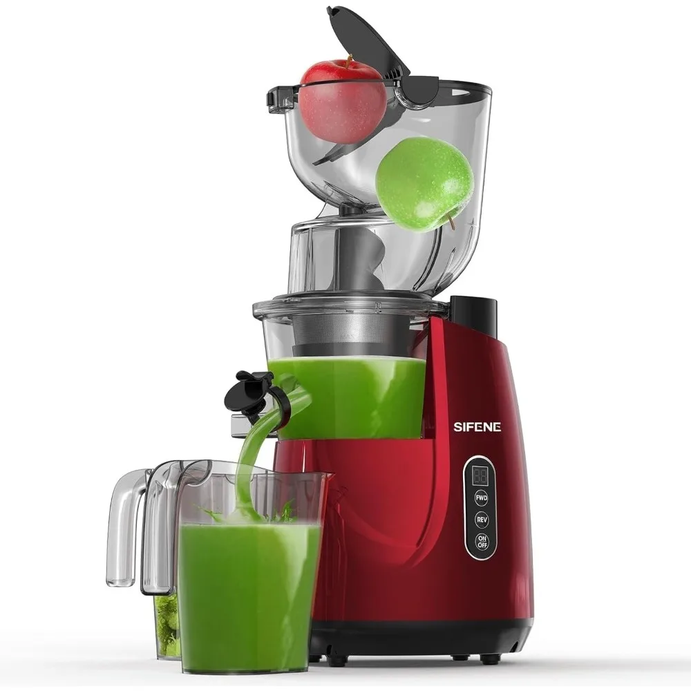 

Cold Press Juicer Machines with Big 3.3 Inch Chute, Slow Juicer Extractor Maker for Whole Fruits and Vegetables, BPA-Free