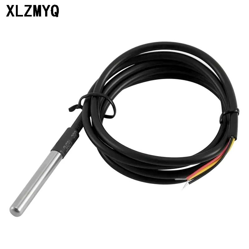 

5pcs Waterproof Thread Temperature Probe DS18B20 50cm Temperature Sensor Stainless Steel Package 18B20 0.5m Sensors Wire